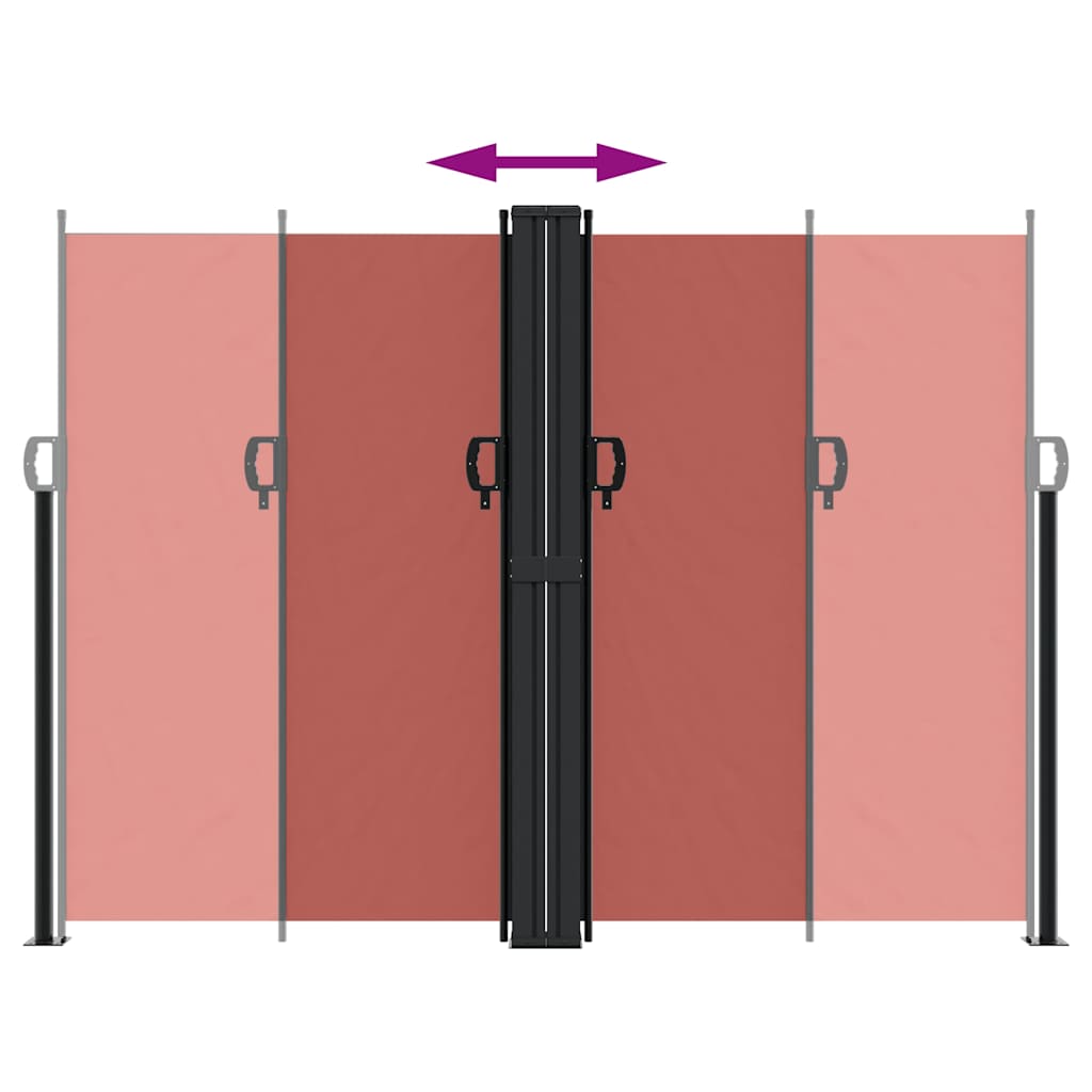 vidaXL Σκίαστρο Πλαϊνό Συρόμενο Τερακότα 180 x 1200 εκ.