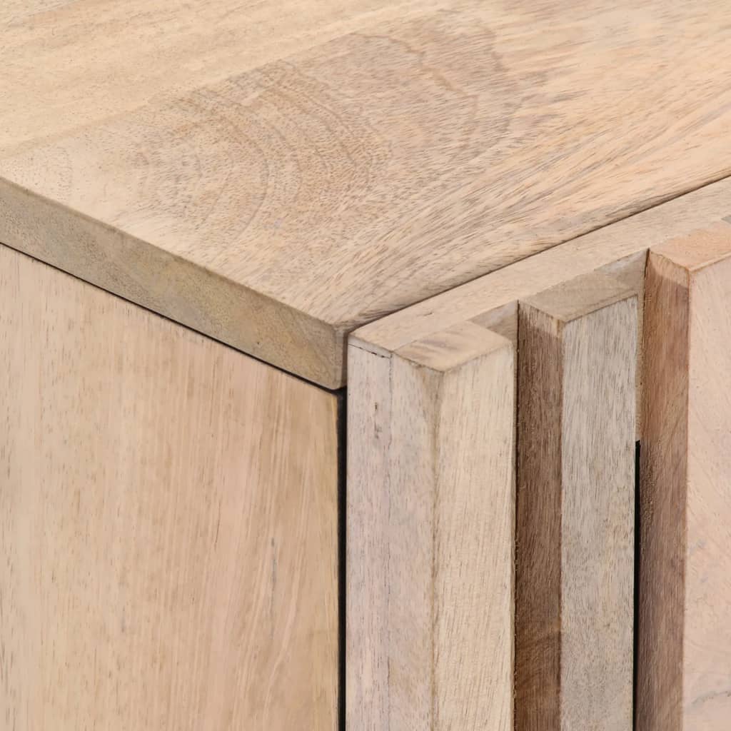 vidaXL Κομοδίνο 40 x 34 x 46 εκ. από Μασίφ Ξεβαμμένο Ξύλο Μάνγκο