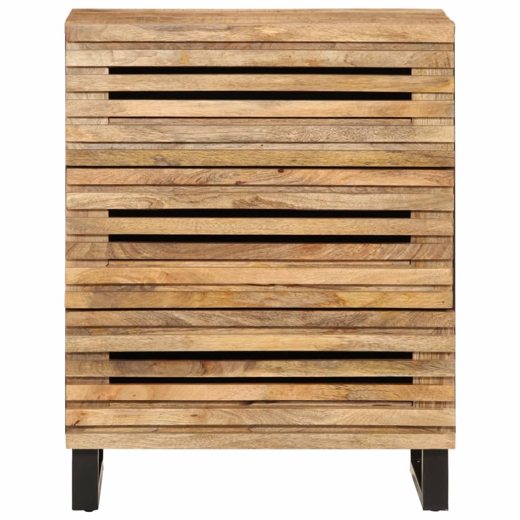vidaXL Ντουλάπι 60 x 34 x 75 εκ. από Μασίφ Ακατέργαστο Ξύλο Μάνγκο
