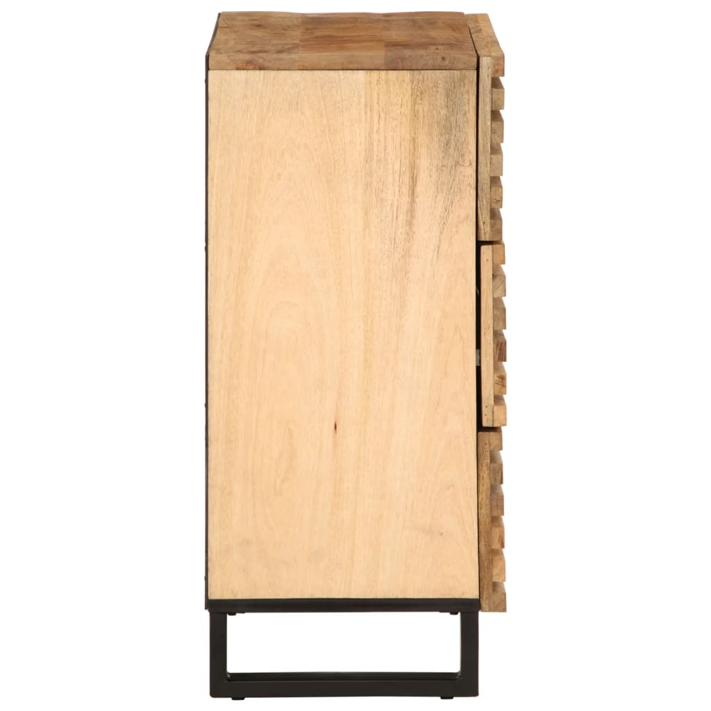 vidaXL Ντουλάπι 60 x 34 x 75 εκ. από Μασίφ Ακατέργαστο Ξύλο Μάνγκο