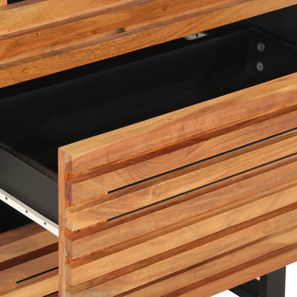 vidaXL Ντουλάπι 60 x 34 x 75 εκ. από Μασίφ Ξύλο Ακακίας