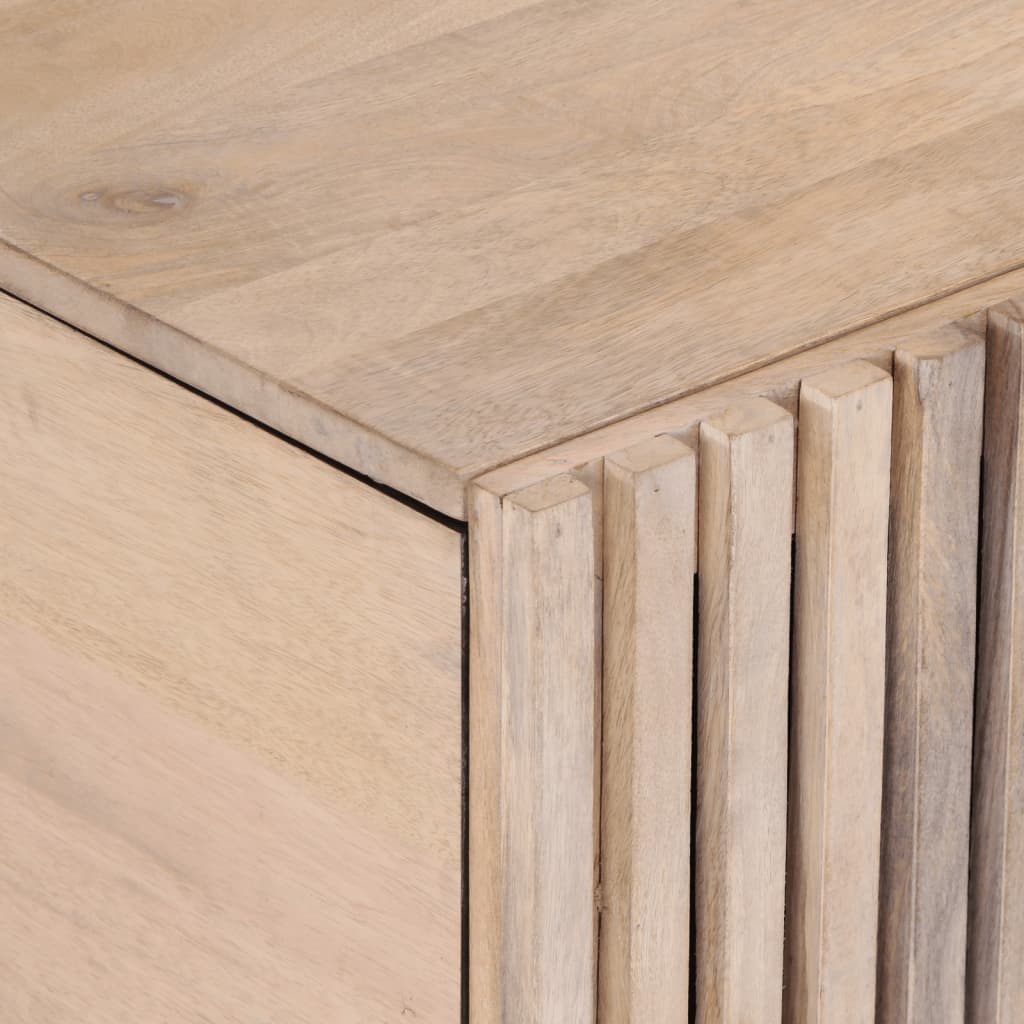 vidaXL Τραπεζάκι Σαλονιού Λευκό 80x51x40 εκ. από Μασίφ Ξύλο Μάνγκο