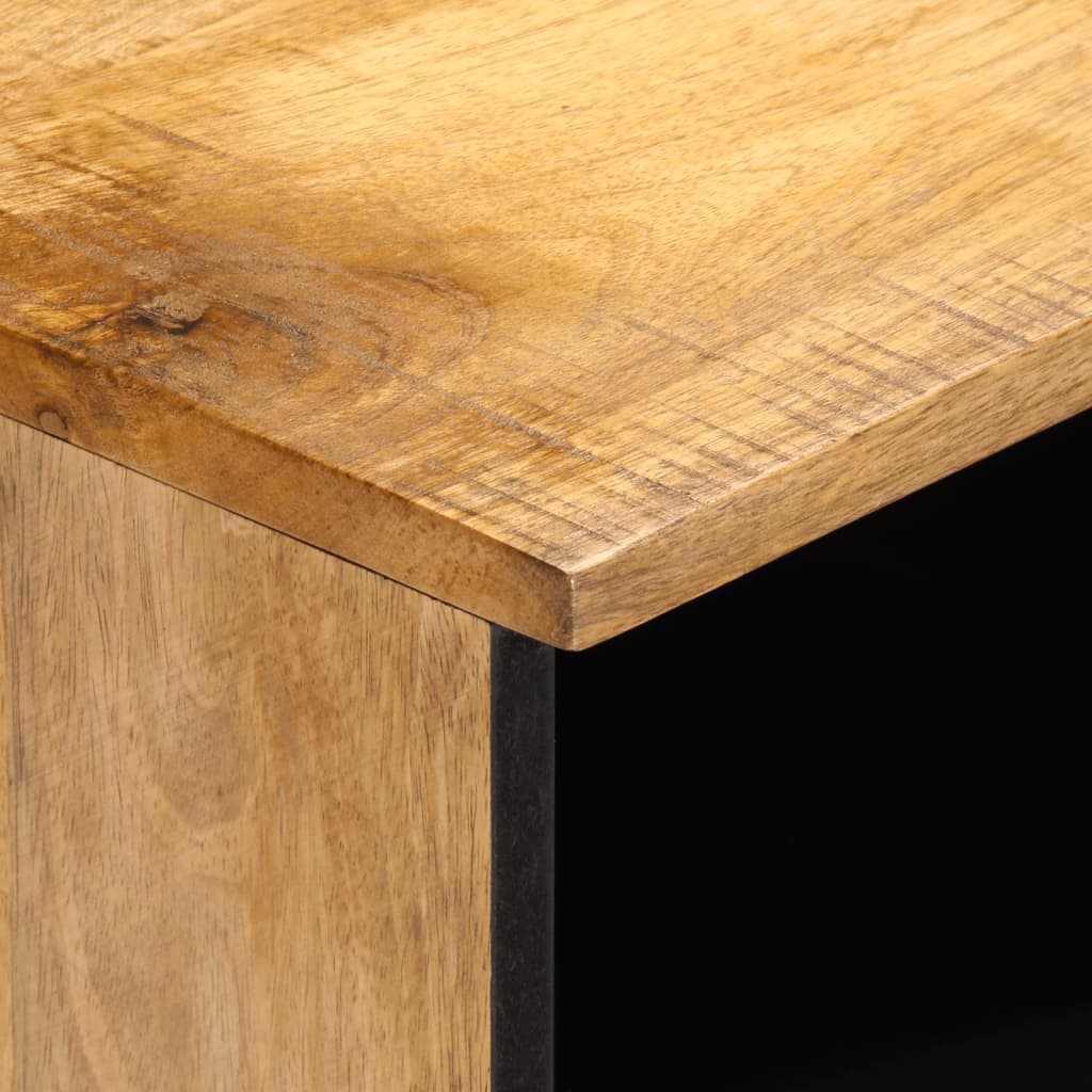 vidaXL Κομοδίνα 2 τεμ. 40 x 34 x 46 εκ. Ακατέργαστο Μασίφ Ξύλο Μάνγκο