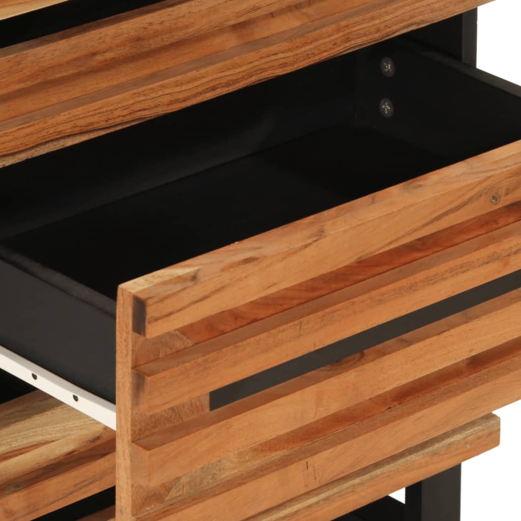 vidaXL Κομοδίνο 50x34x62 εκ. από Μασίφ Ξύλο Ακακίας