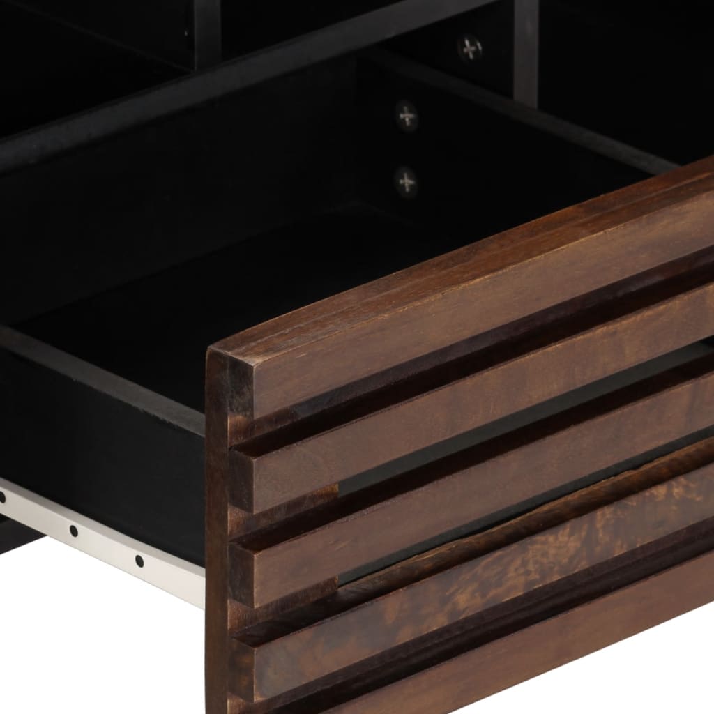 vidaXL Έπιπλο Τηλεόρασης Καφέ 100x34x46 εκ. Μασίφ Ξύλο Μάνγκο
