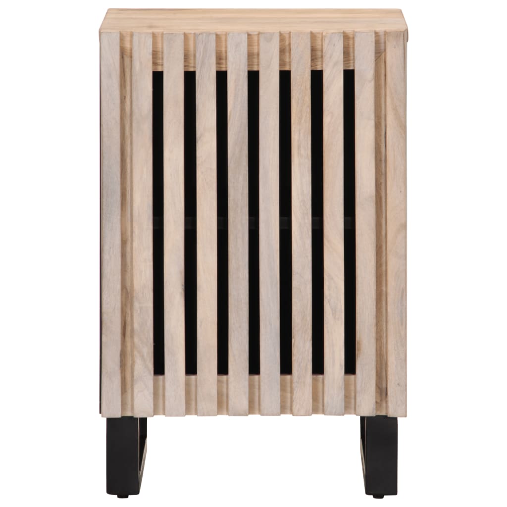 vidaXL Ντουλάπι Μπάνιου 38x34x58 εκ. από Μασίφ Ξύλο Μάνγκο