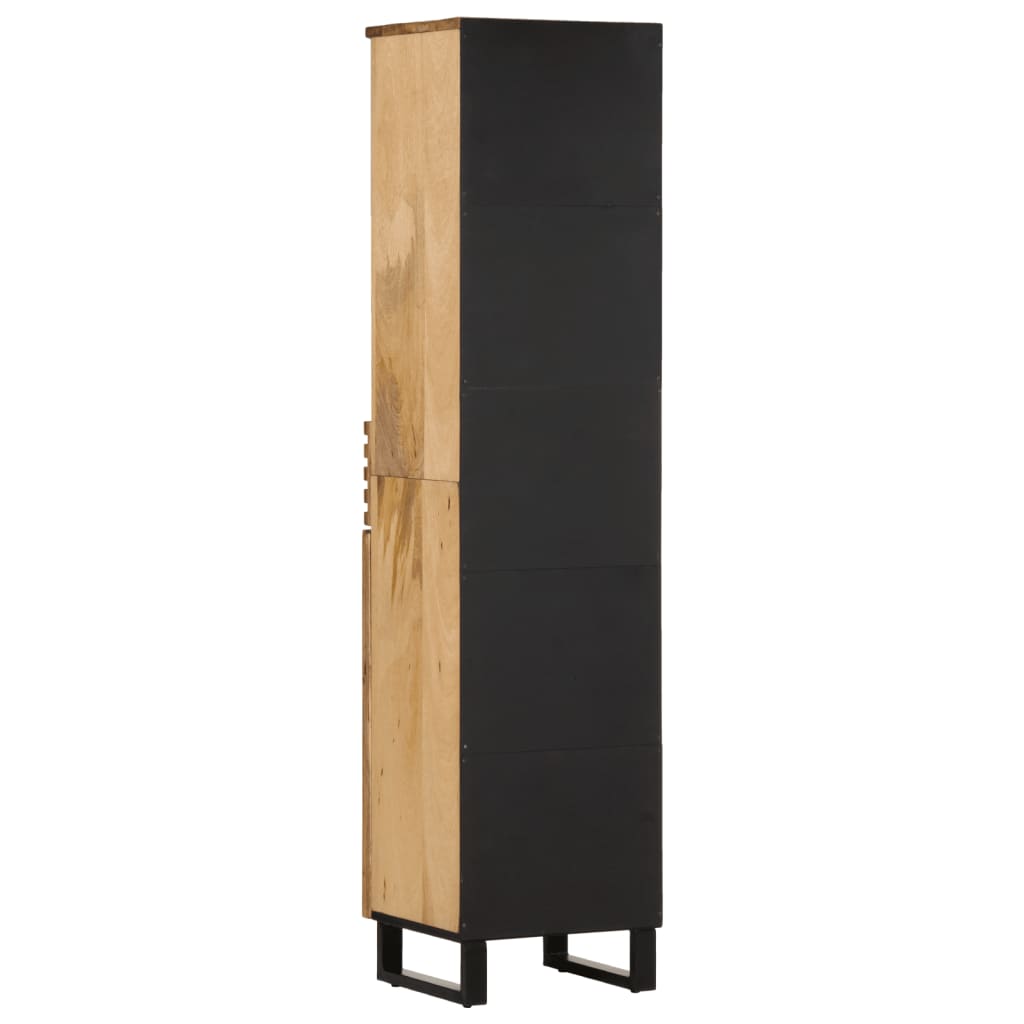 vidaXL Ντουλάπι 38 x 34 x 160 εκ. από Μασίφ Ακατέργαστο Ξύλο Μάνγκο