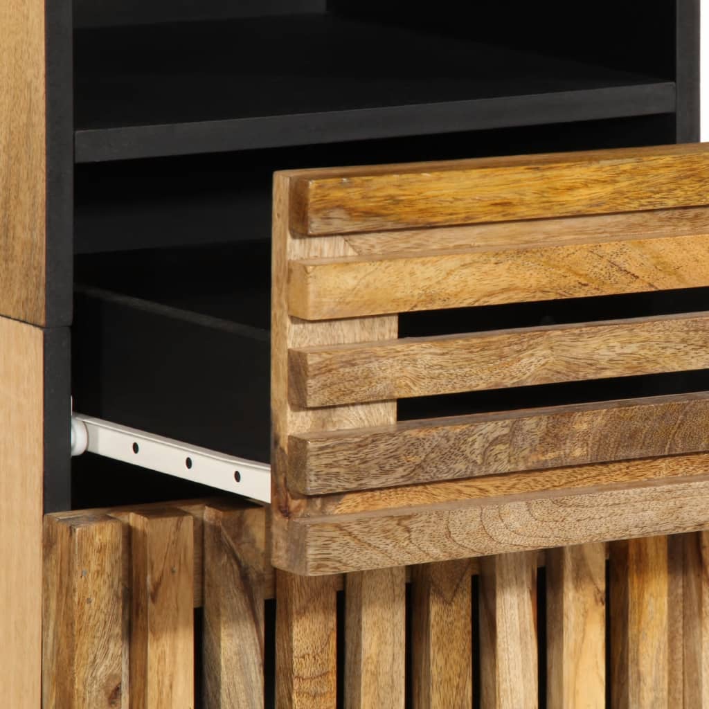 vidaXL Ντουλάπι 38 x 34 x 160 εκ. από Μασίφ Ακατέργαστο Ξύλο Μάνγκο