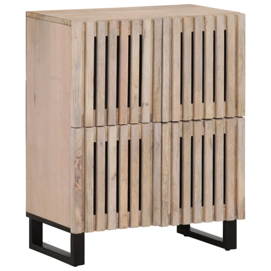 vidaXL Ντουλάπι 60 x 34 x 75 εκ. από Μασίφ Ξύλο Μάνγκο