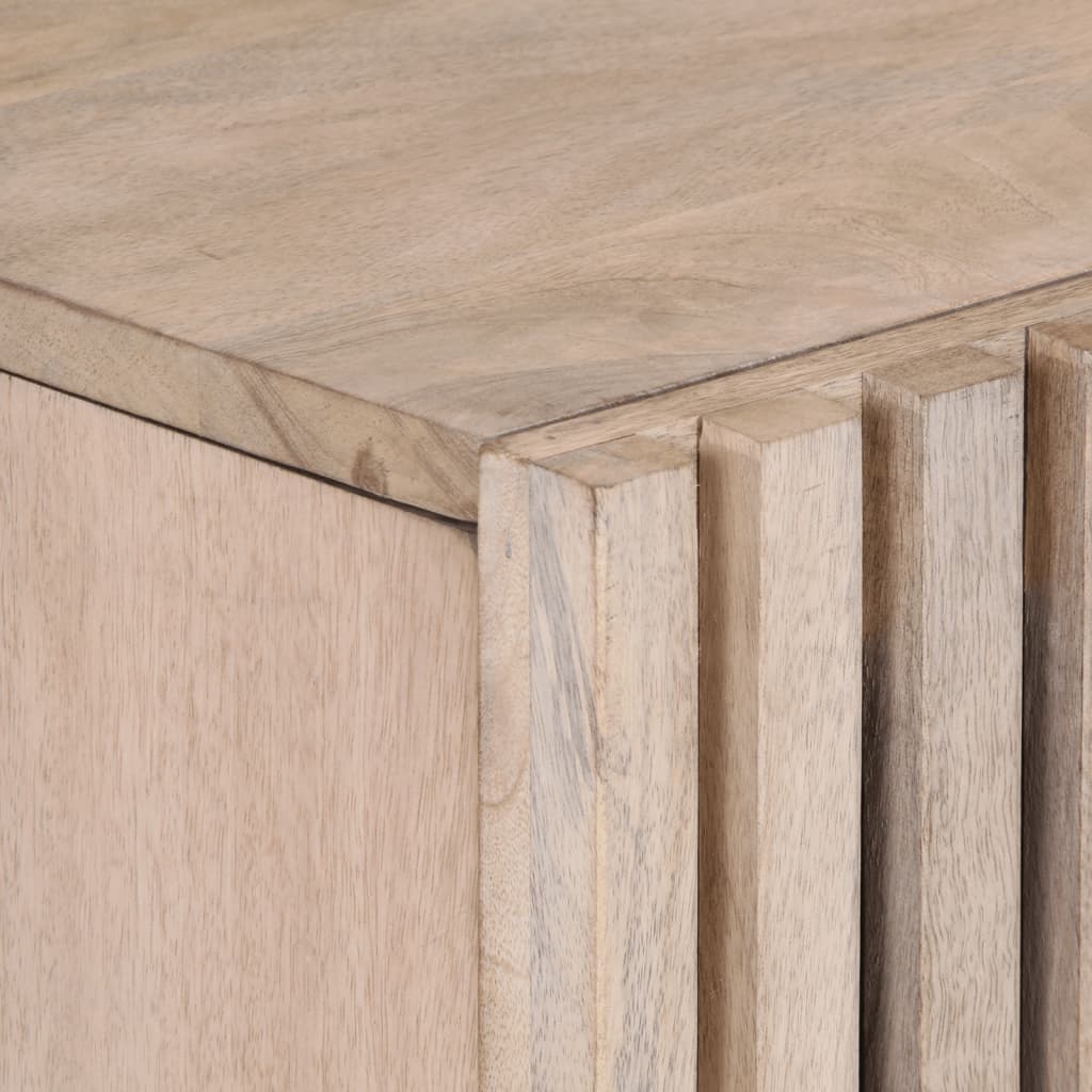 vidaXL Ντουλάπι 80x34x75 εκ. από Μασίφ Ξύλο Μάνγκο