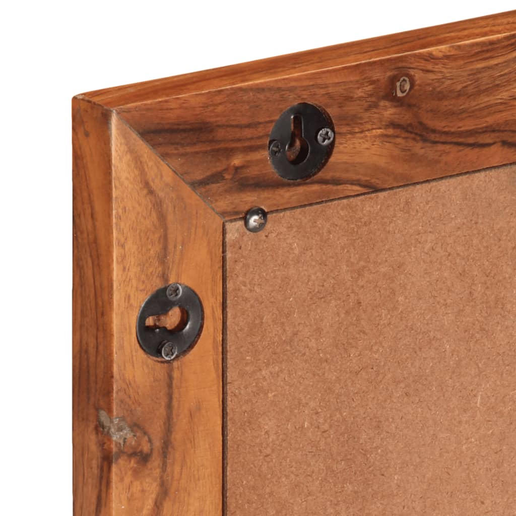 vidaXL Καθρέφτης Μπάνιου 50x70 εκ. από Μασίφ Ξύλο Ακακίας/Γυαλί