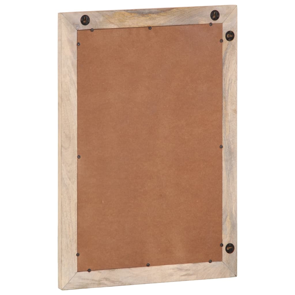 vidaXL Καθρέφτης Μπάνιου 50x70 εκ. από Μασίφ Ξύλο Μάνγκο/Γυαλί