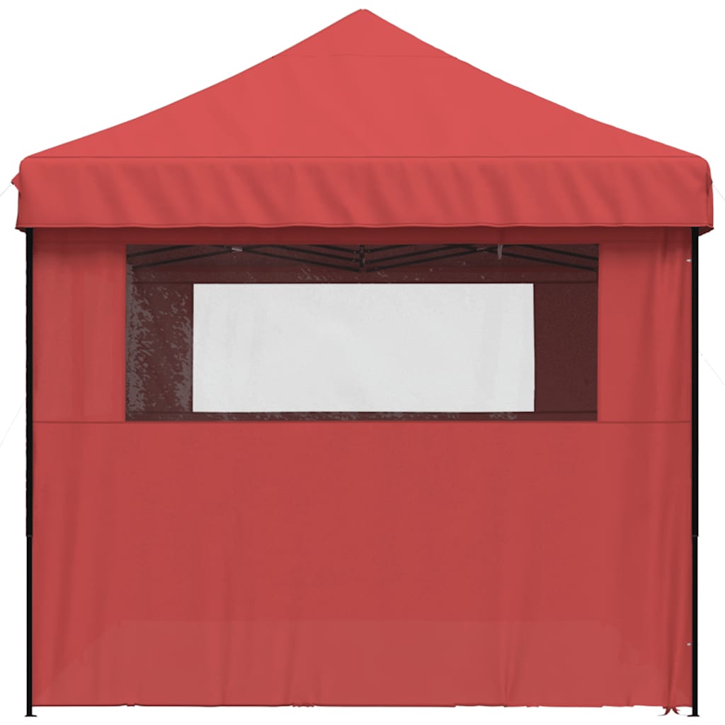 vidaXL Τέντα Εκδηλώσεων με 4 Τοιχώματα Πτυσσόμενη Pop-Up Μπορντό