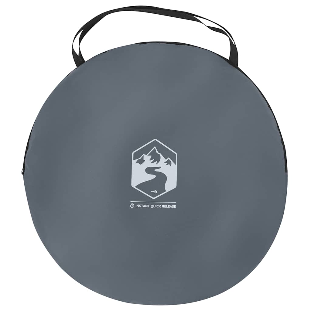 vidaXL Σκηνή Τουαλέτας/Ντουζιέρας Pop Up Γκρι/Πορτοκαλί Αδιάβροχη