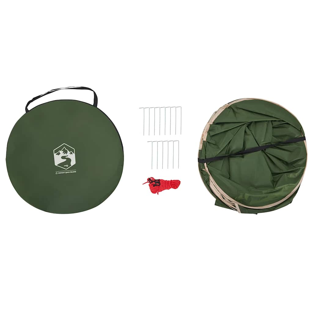 vidaXL Σκηνή Τουαλέτας/Ντουζιέρας Pop Up Πράσινο Αδιάβροχη