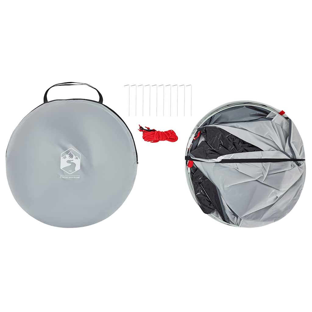 vidaXL Σκηνή Γκρι Pop Up Γαλαζοπράσινη Αδιάβροχη