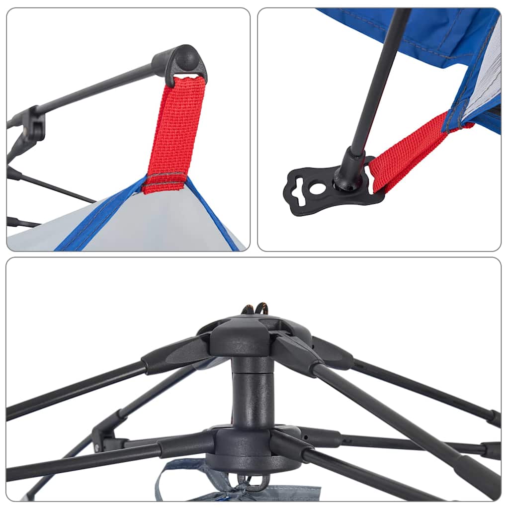 vidaXL Σκηνή Παραλίας Αδιάβροχη Ταχείας Απελευθ. Μπλε Αζούρ