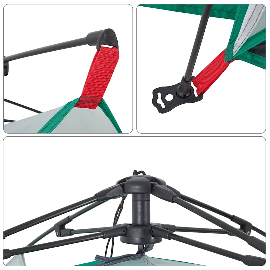 vidaXL Σκηνή Παραλίας Αδιάβροχη Ταχείας Απελευθ. Γαλαζοπράσινο