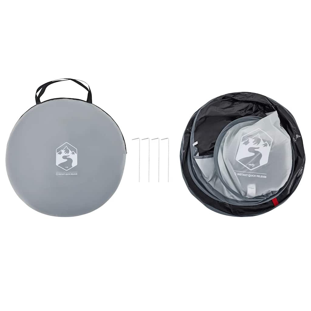 vidaXL Σκηνή Γκρι Pop Up Γαλαζοπράσινη Αδιάβροχη