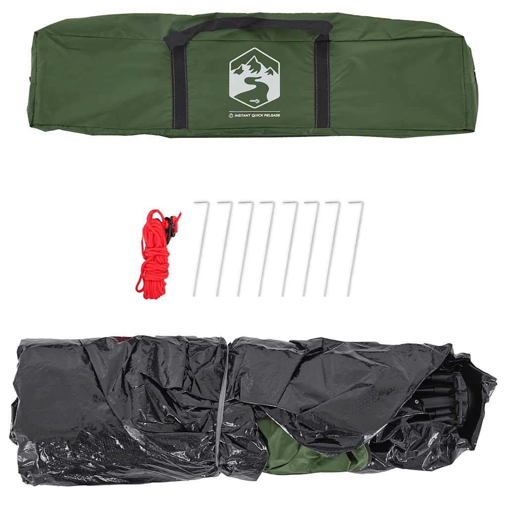 vidaXL Σκηνή Κάμπινγκ 3 Ατόμων Ταχείας Απελευθέρωσης Πράσινη