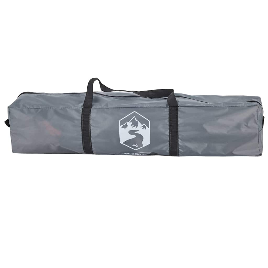 vidaXL Σκηνή Κάμπινγκ 3 Ατόμων Ταχεία Απελευθέρωση Γκρι/Πράσινο