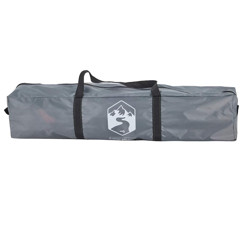 vidaXL Σκηνή Κάμπινγκ 4 Ατόμων Ταχεία Απελευθέρωση Γκρι/Πράσινο