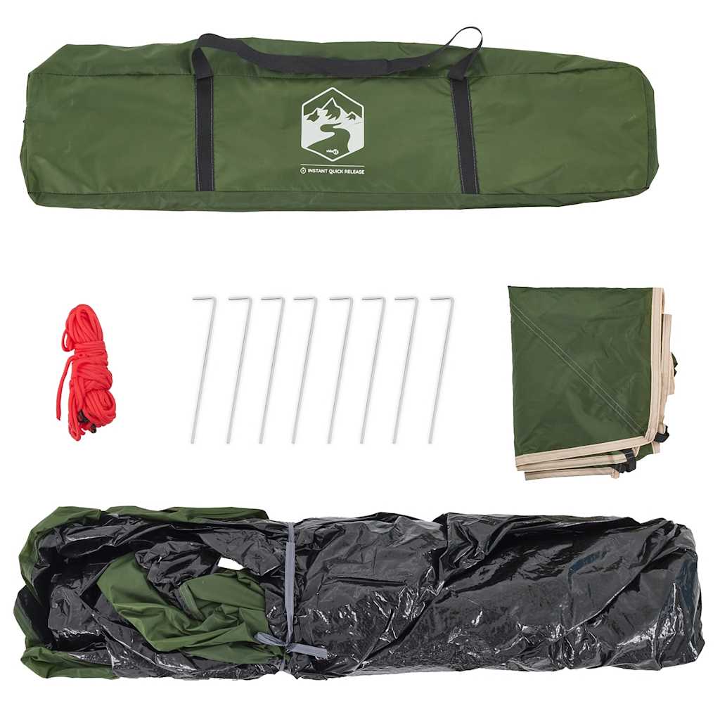 vidaXL Σκηνή Κάμπινγκ με Θόλο 3 Ατόμων Ταχείας Απελευθέρωσης Πράσινη