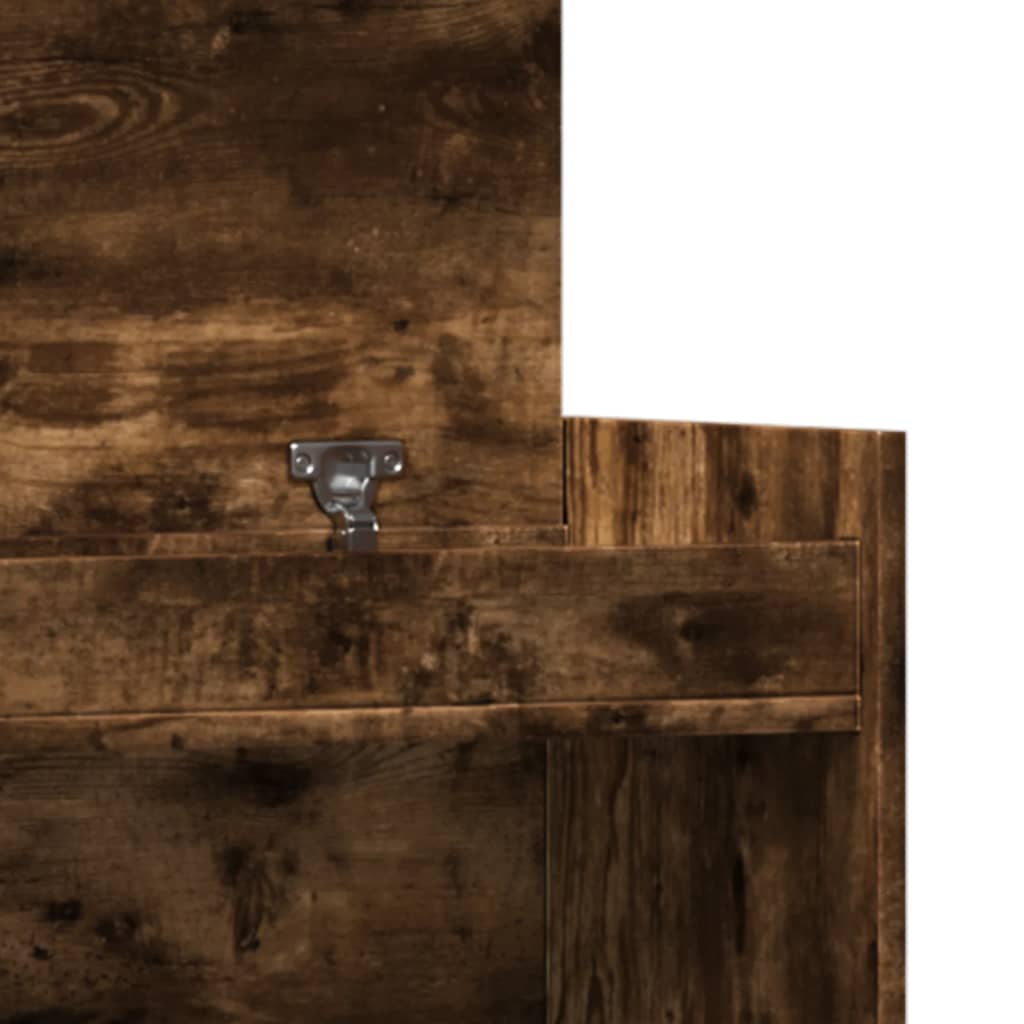 vidaXL Παπουτσοθήκη Καπνιστή Δρυς 100,5x28x100 εκ. από Επεξεργ. Ξύλο