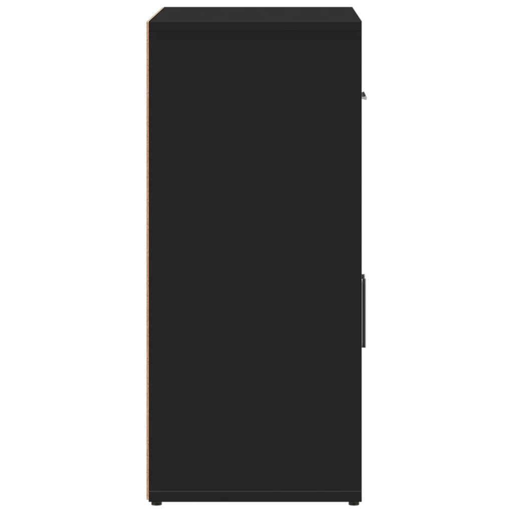 vidaXL Βοηθητικό Ντουλάπι Μαύρο 60x31x70 εκ. από Επεξεργασμένο Ξύλο