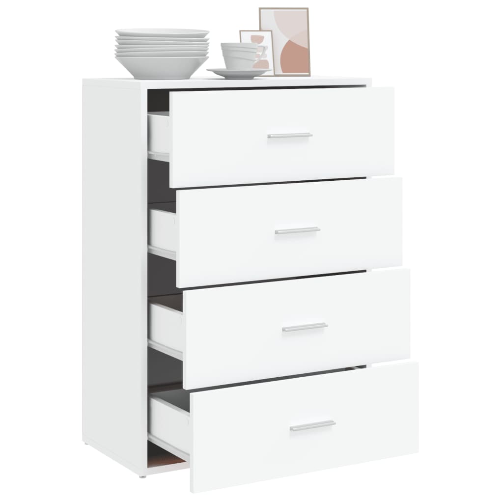 vidaXL Βοηθητικό Ντουλάπι Λευκό 60x31x84 εκ. από Επεξεργασμένο Ξύλο