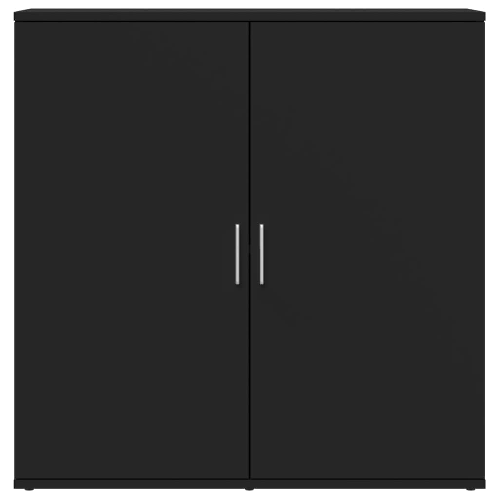 vidaXL Ραφιέρα Μαύρη 79 x 38 x 80 εκ. από Επεξεργασμένο Ξύλο