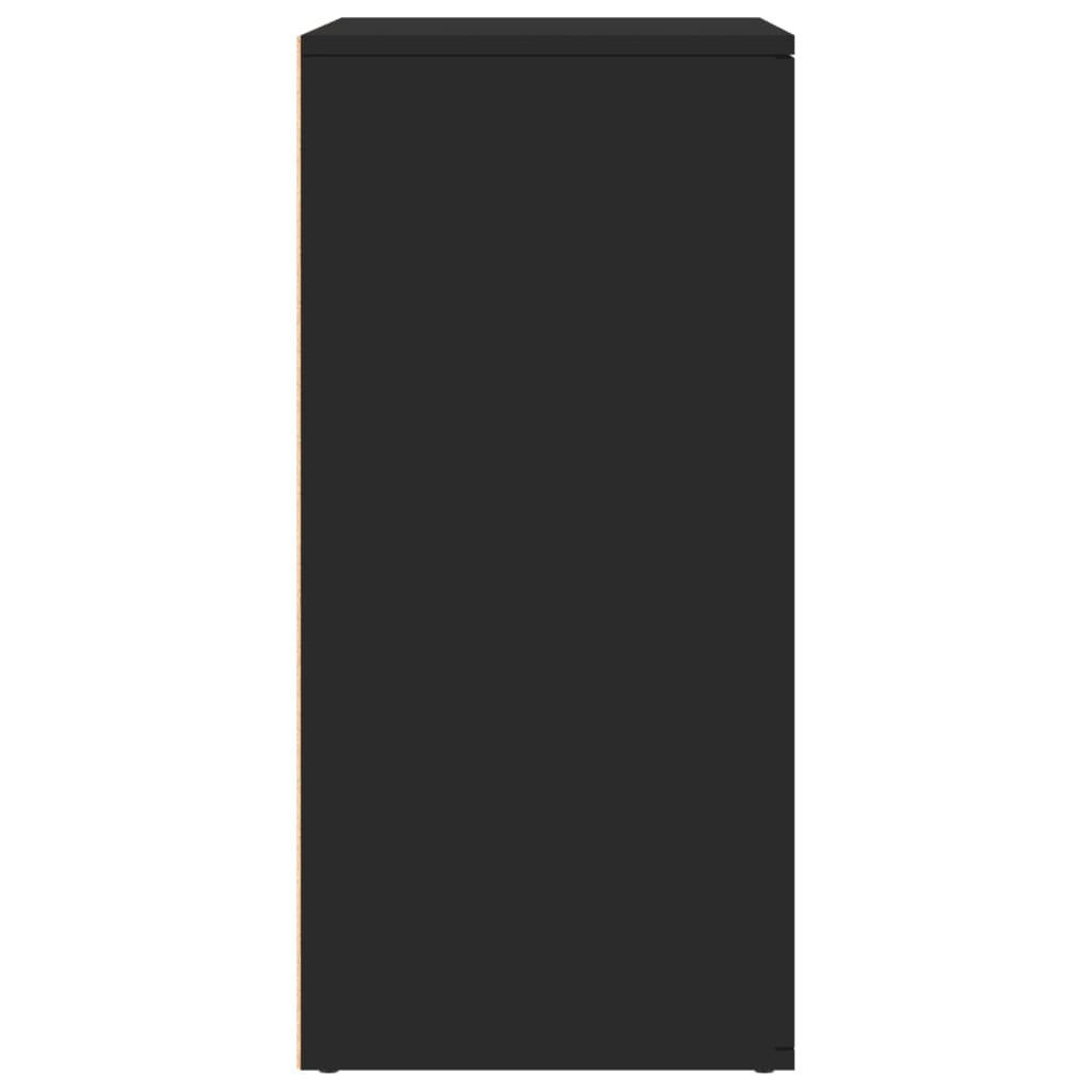 vidaXL Ραφιέρα Μαύρη 79 x 38 x 80 εκ. από Επεξεργασμένο Ξύλο