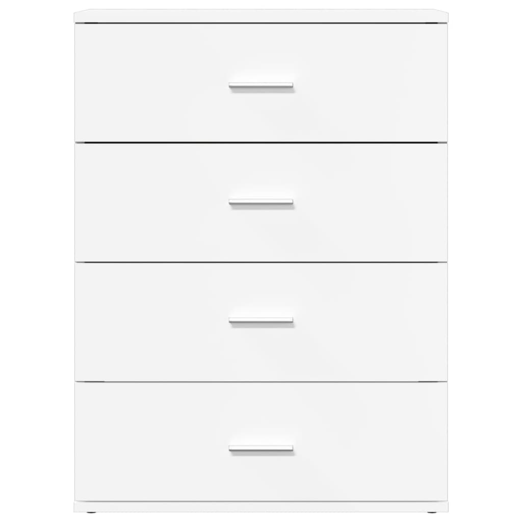 vidaXL Βοηθητικό Ντουλάπι Λευκή 60 x 39 x 80 εκ. Επεξεργασμένο Ξύλο