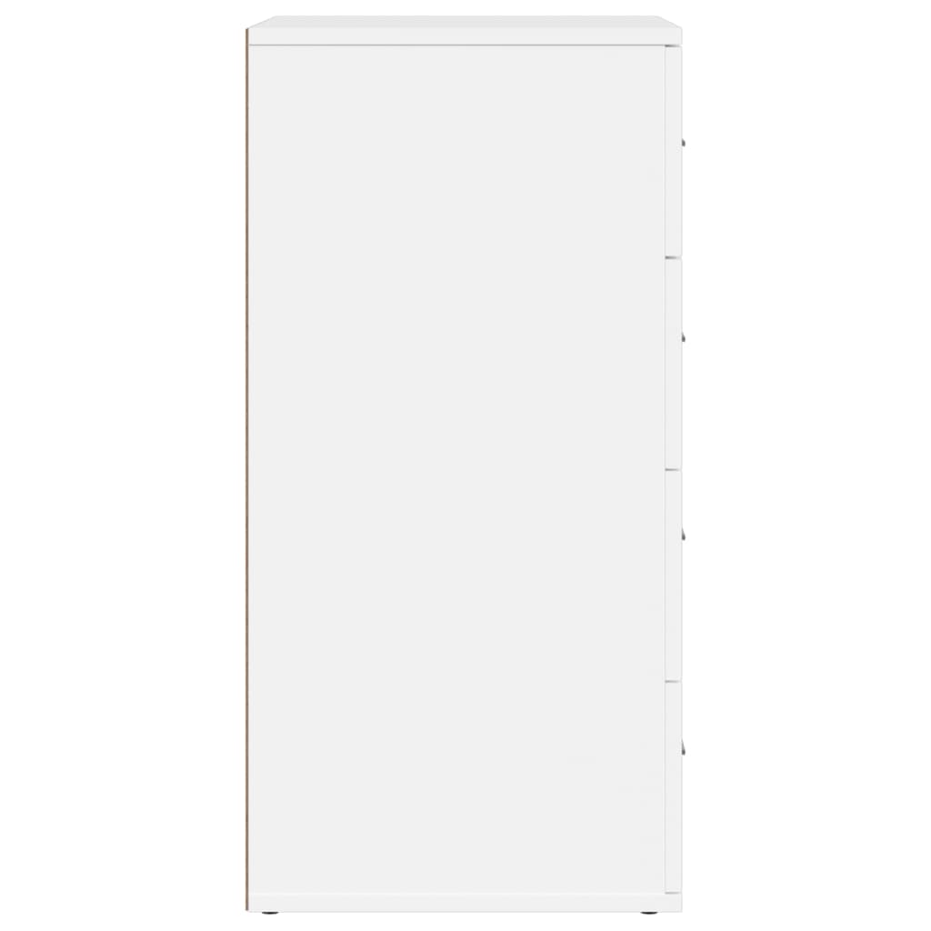 vidaXL Βοηθητικό Ντουλάπι Λευκή 60 x 39 x 80 εκ. Επεξεργασμένο Ξύλο