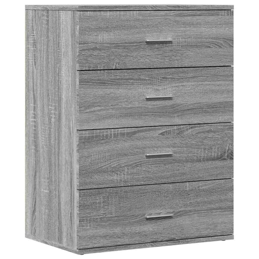 vidaXL Μπουφές Γκρι Sonoma 60x39x80 εκ. από Επεξεργασμένο Ξύλο
