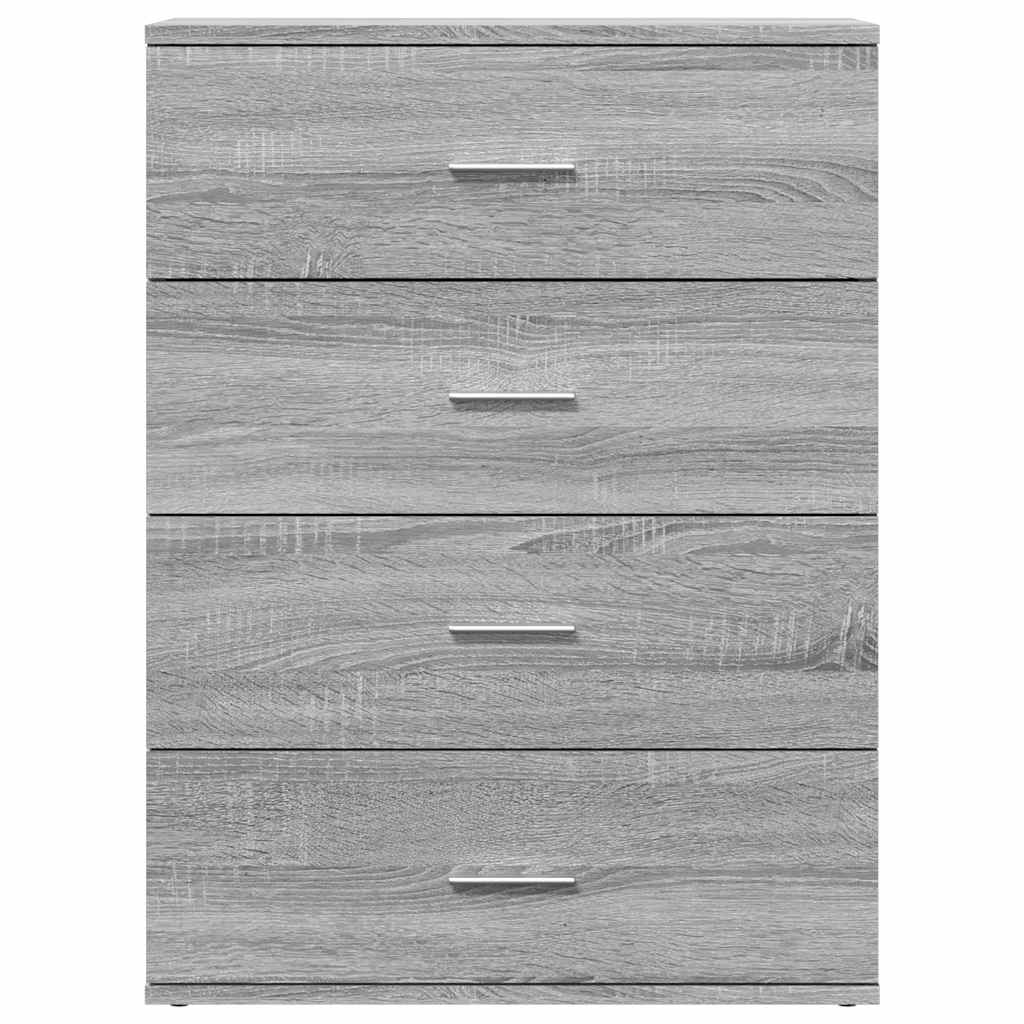 vidaXL Μπουφές Γκρι Sonoma 60x39x80 εκ. από Επεξεργασμένο Ξύλο