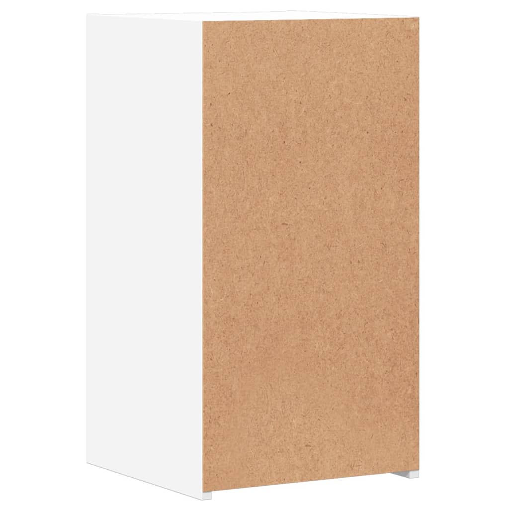 vidaXL Κομοδίνα 2 τεμ. Λευκά 35x34x65 εκ. από Επεξεργασμένο Ξύλο