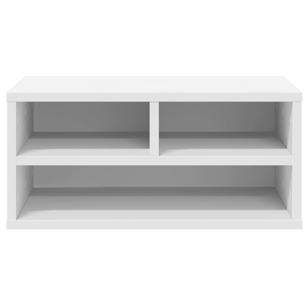 vidaXL Βάση Εκτυπωτή Λευκή 49 x 40 x 22,5 εκ. από Επεξεργασμένο Ξύλο