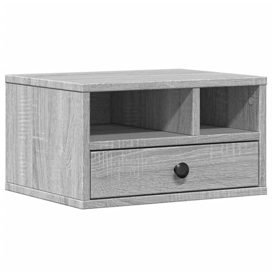 vidaXL Βάση Εκτυπωτή Γκρι Sonoma 40x32x22,5 εκ. από Επεξεργασμένο Ξύλο