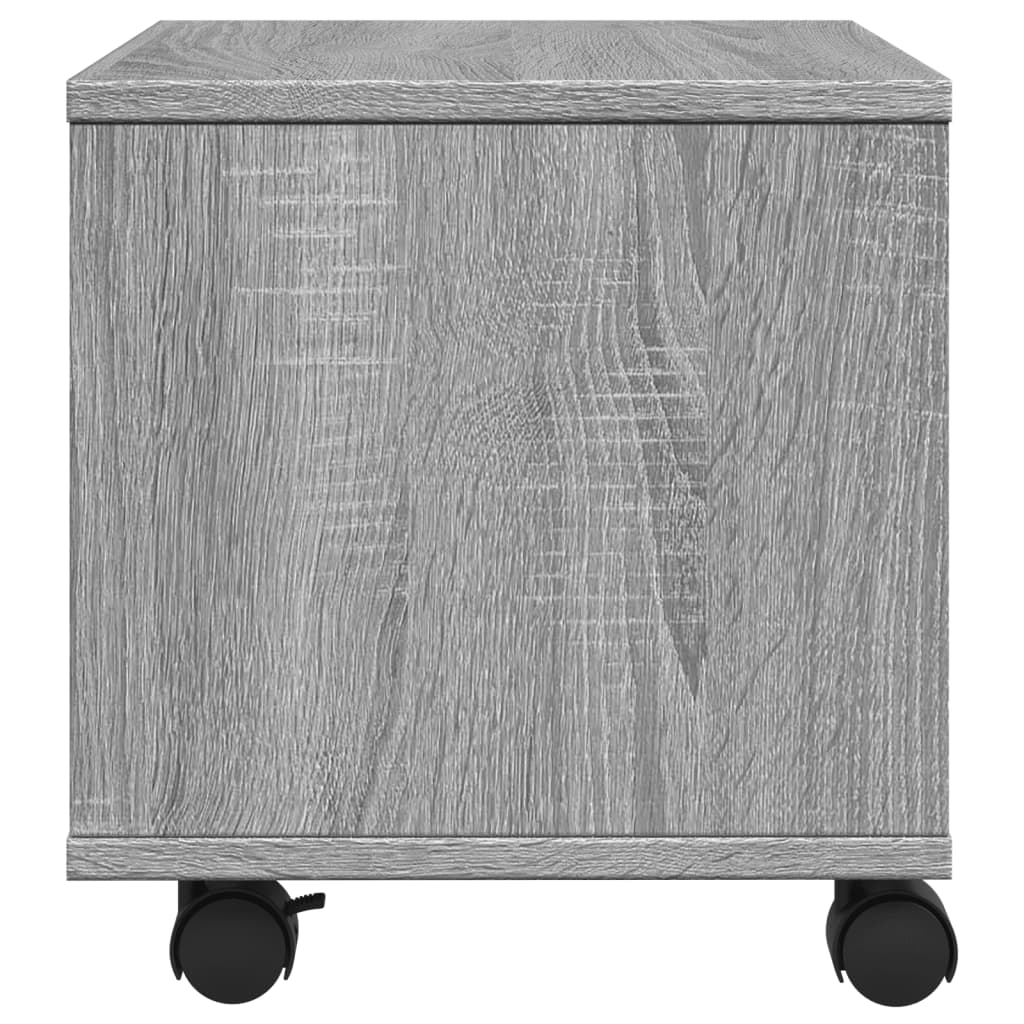 vidaXL Βάση Εκτυπωτή με Ρόδες Γκρι Sonoma 41x32x34,5 εκ.