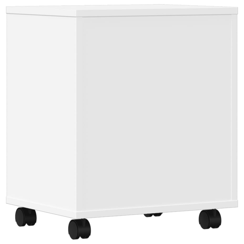 vidaXL Βάση Εκτυπωτή με Ρόδες Λευκή 41x32x48 εκ.