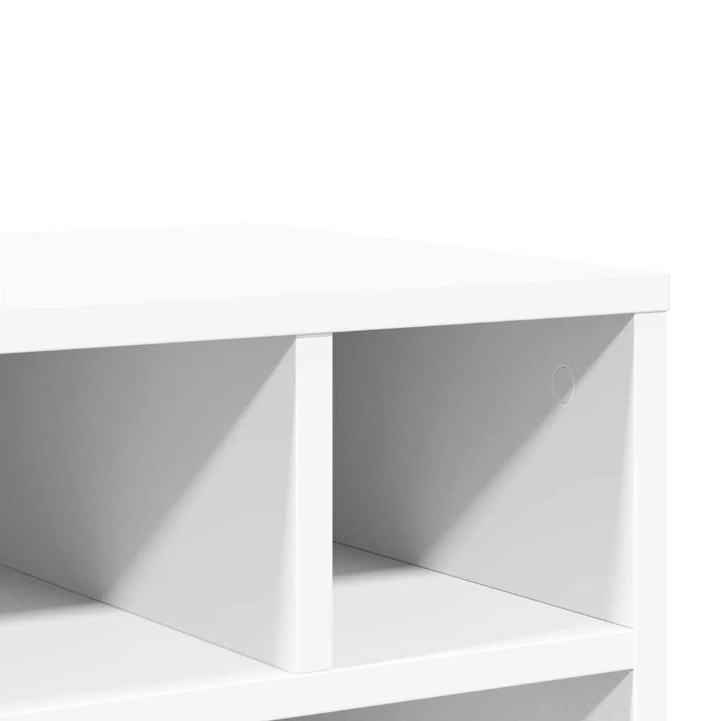 vidaXL Βάση Εκτυπωτή με Ρόδες Λευκή 41x32x48 εκ.