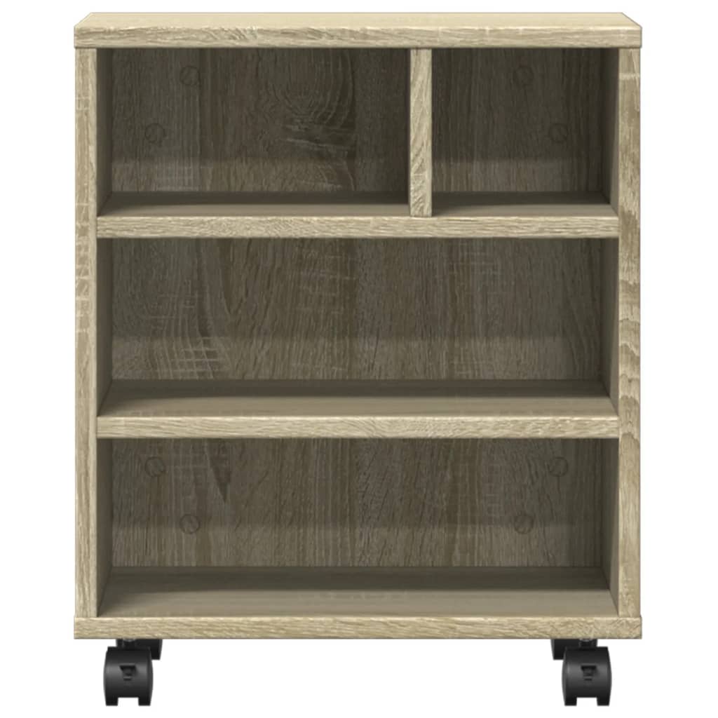 vidaXL Βάση Εκτυπωτή με Ρόδες Sonoma Δρυς 41 x 32 x 48 εκ.