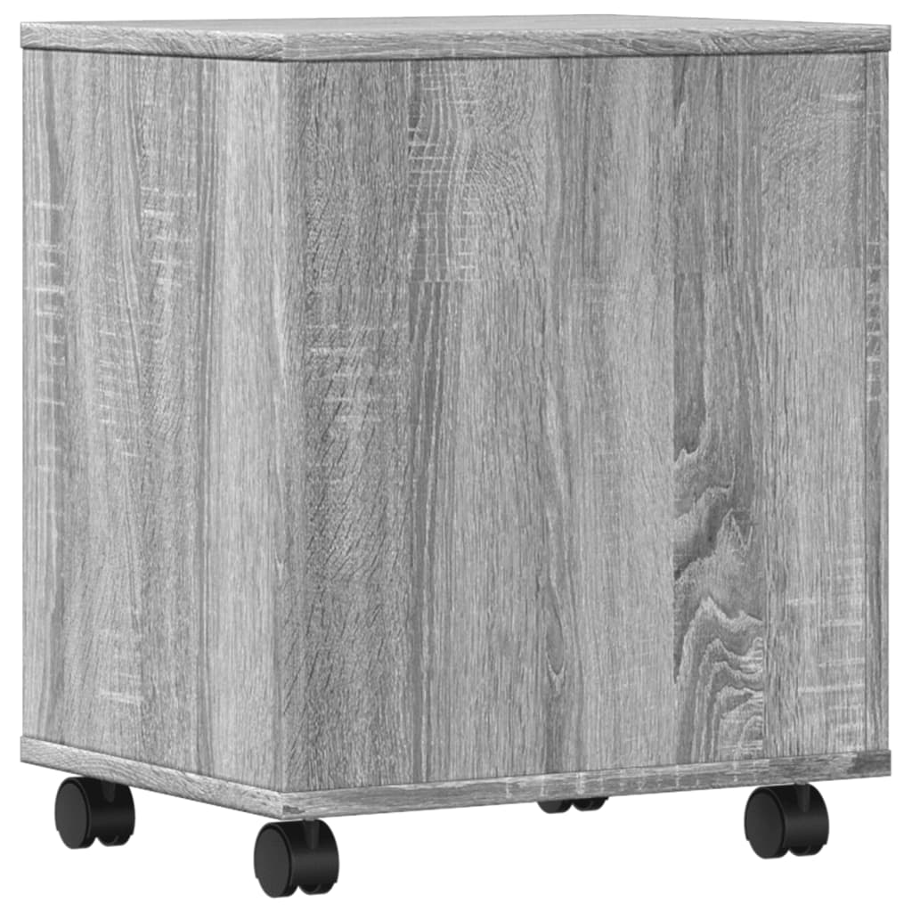 vidaXL Βάση Εκτυπωτή με Ρόδες Γκρι Sonoma 41 x 32 x 48 εκ.