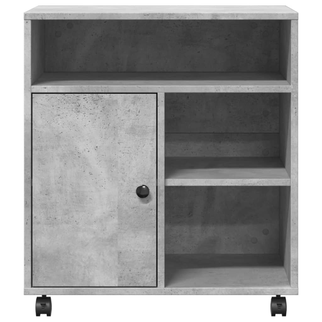 vidaXL Βάση Εκτυπωτή με Ρόδες Γκρι Σκυρ. 60x50x67 εκ.