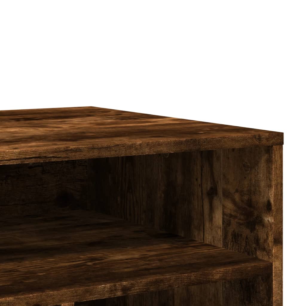 vidaXL Βάση Εκτυπωτή με Ρόδες Καπνιστή Δρυς 60x50x67 εκ.