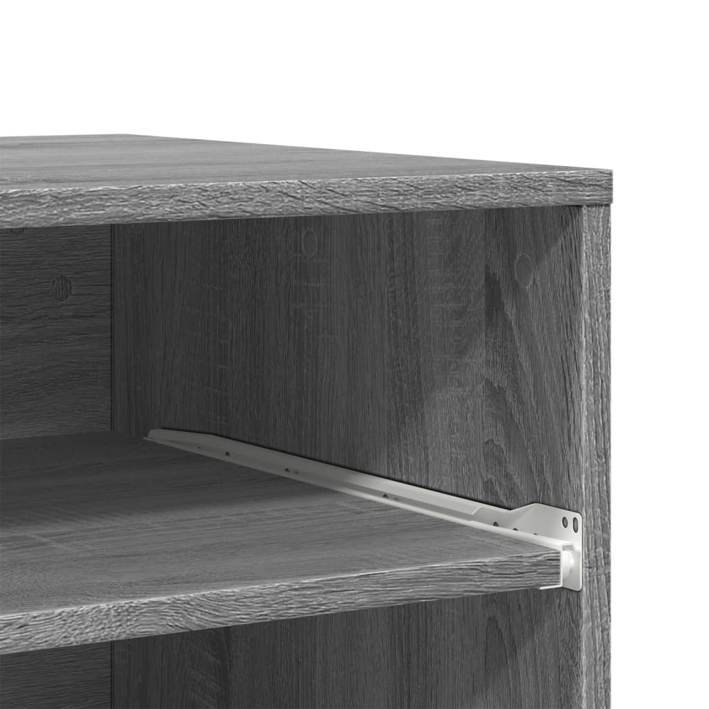 vidaXL Βάση Εκτυπωτή με Ρόδες Γκρι Sonoma 60 x 48 x 74 εκ.