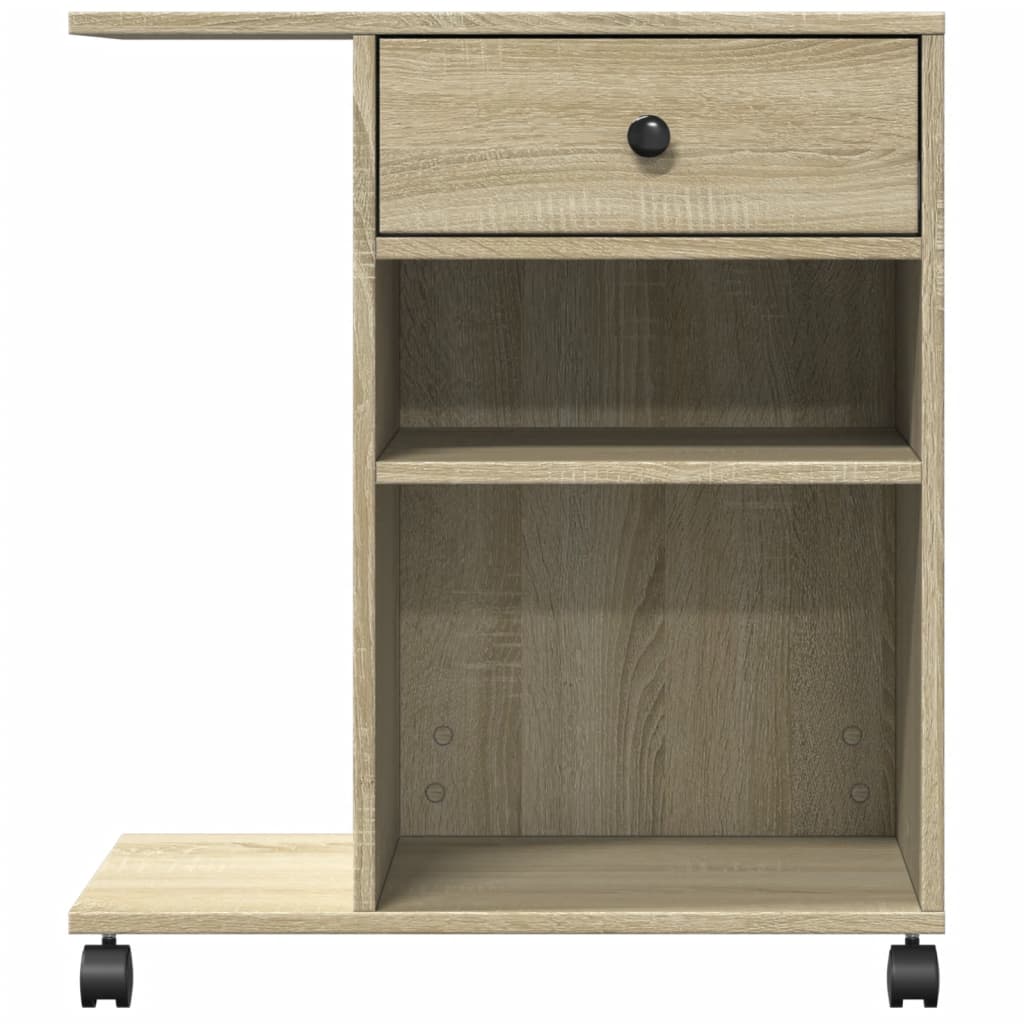 vidaXL Βάση Εκτυπωτή με Ρόδες Sonoma Δρυς 60x40x68,5 εκ.