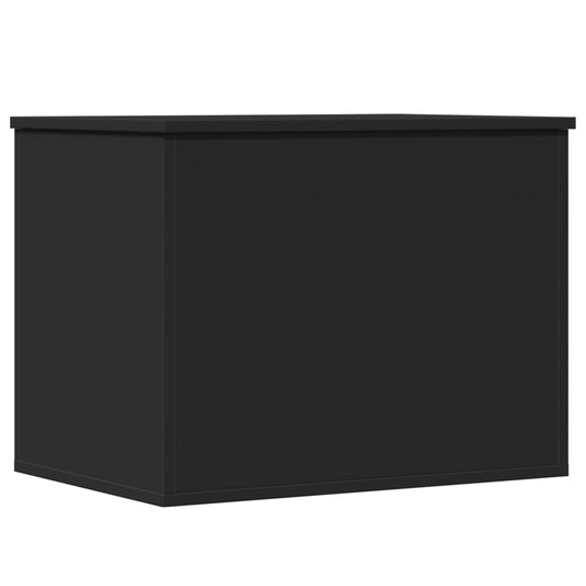 vidaXL Κουτί Αποθήκευσης Μαύρο 60x42x46 εκ. Επεξεργασμένο Ξύλο