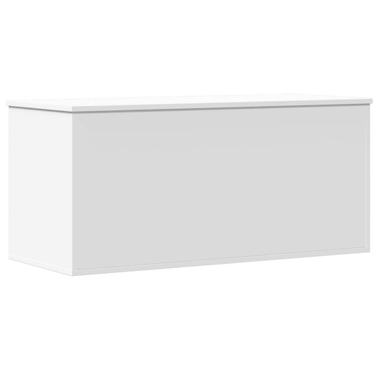 vidaXL Κουτί Αποθήκευσης Λευκό 100x42x46 εκ. Επεξεργασμένο Ξύλο